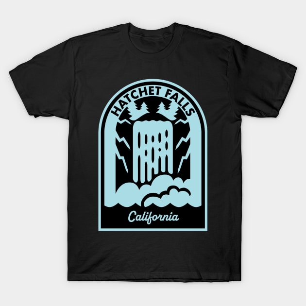 Hatchet Falls California T-Shirt by HalpinDesign